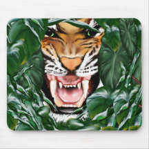 Tiger thru the leaves_Mousepad