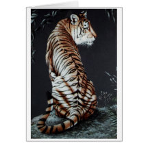 Tiger, tiger burning bright card
