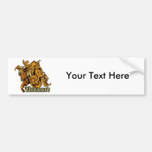 Tiger Untamed ~ Flowers Customize Gift Template Bumper Stickers