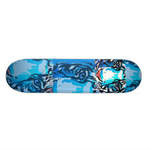 Tiger Up Close Skateboard