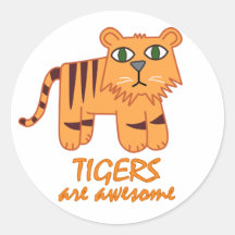 Tigers are Awesome Sticker
