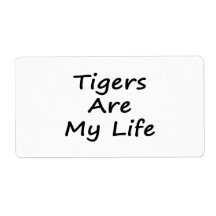 Tigers Are My Life Shipping Labels
