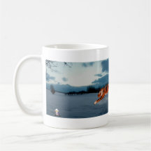 Tigers in Snow Coffee Mugs