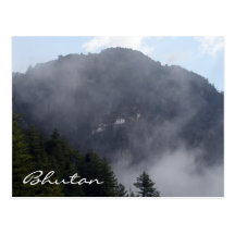 tiger's nest fog post card