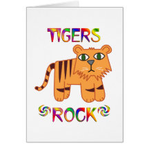 TIGERS ROCK CARD