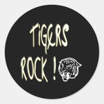 Tigers Rock! Sticker