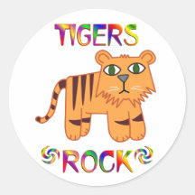 TIGERS ROCK STICKER