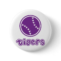 Tigers Softball Button