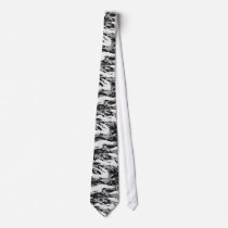 Tigerstripe Urban Camouflage - Black & Grey Custom Tie