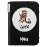 Tigre chinois classique simple frais de signe de z étuis pour kindle