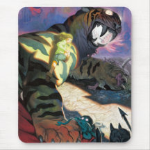 Tigre crépusculaire pour le mousepad tapis de souris