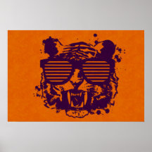 Tigre de hippie posters