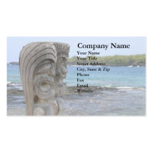 Tiki Guardians in Kona, Hawaii - Business Card