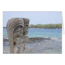 Tiki Guardians in Kona, Hawaii - Card