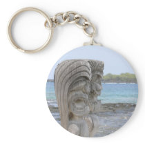 Tiki Guardians in Kona, Hawaii - Keychain