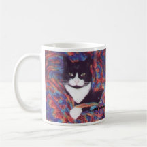 "Tiki in Doug's Afghan" Mugs