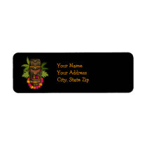 Tiki Luau Label