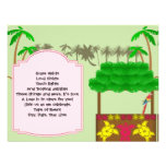 Tiki Luau Party Invitation