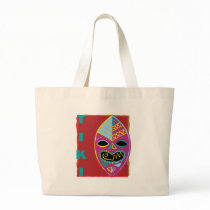 TIKI MASK CANVAS BAGS