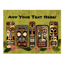 Tiki Party Postcard