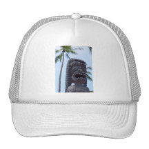 Tiki Statue in Kona, Hawaii - Hat