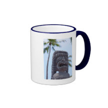 Tiki Statue in Kona, Hawaii - Mug