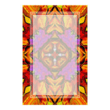 Tile Flower Blank Stationery