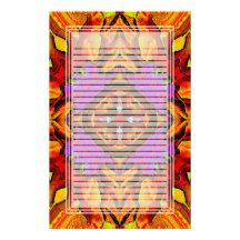 Tile Flower Lined Stationery