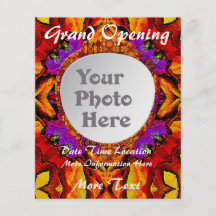 Tile Flower Photo Event Flyers