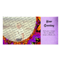 Tile Flower PhotoCard Template Photo Cards