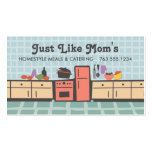 Tile kitchen cooking tomato sauce chef biz card business cards