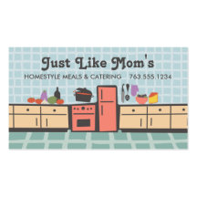 Tile kitchen cooking tomato sauce chef biz card business card