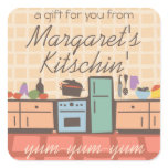 Tile kitchen cooking tomato sauce food gift label stickers