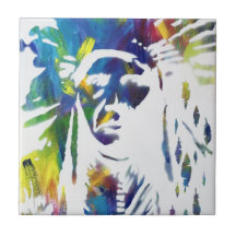 Tile - Neon Native by Tori Tunget