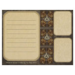 Tiled Fractal Pentacle Keepsake Paper letterhead