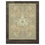 Tiled Fractal Pentacle Writing Paper letterhead