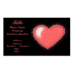 Tiled Mosaic Hearts (Pink) Business Card Template