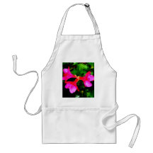 Tiled Pink Azalea Flowers Apron