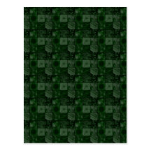 Tiles in Green Postcards