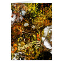 Till Death Card in Gold with Poem excerpt inside