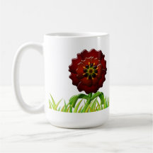 Tilt & Sprout Logo Mug with Poppy Flower