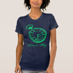 Tilting Clock Pocket Watch Face Timepiece t-shirts