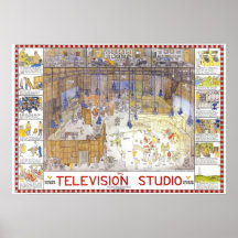 Tim Hunkin's TV studio poster