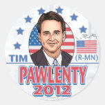 Tim Pawlenty 2012 Shirt Button Round Sticker