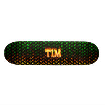 Tim skateboard fire and flames design.