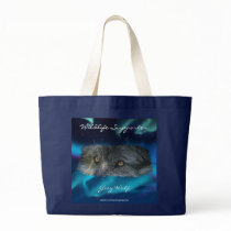 Timber Wolf Eyes & Aurora Wildlife Carry Bag