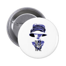 Time After Time Bleu Chapeau Pin