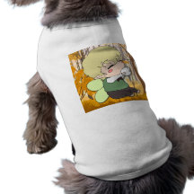 Time for a glass of  milk doggie tee