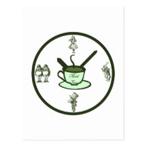 Time for a Mad Tea Party Postcard