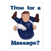 Time for a Massage? postcard I